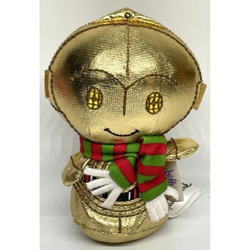 C3PO Star Wars Itty Bittys Mini Plush‎ Christmas Hallmark Disney Holiday Scarf